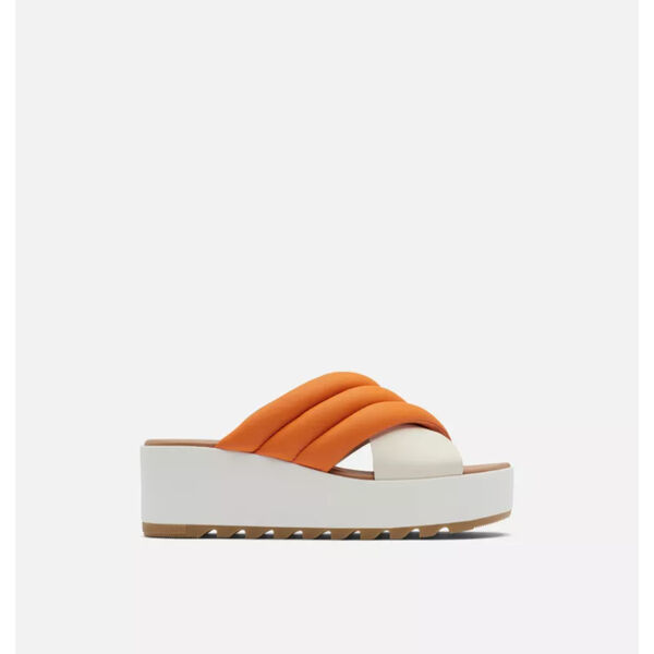 Sorel Cameron Flatform Puff Wedge Mule Sandals Womens