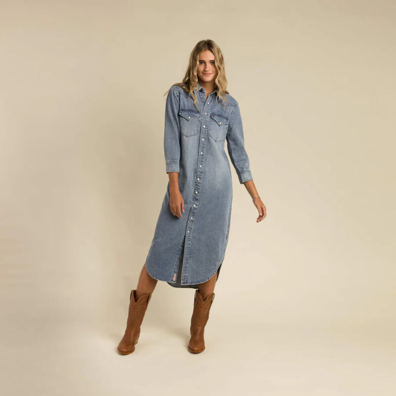 Sendero The Annie Pearl Snap Shirtdress Womens image number 0