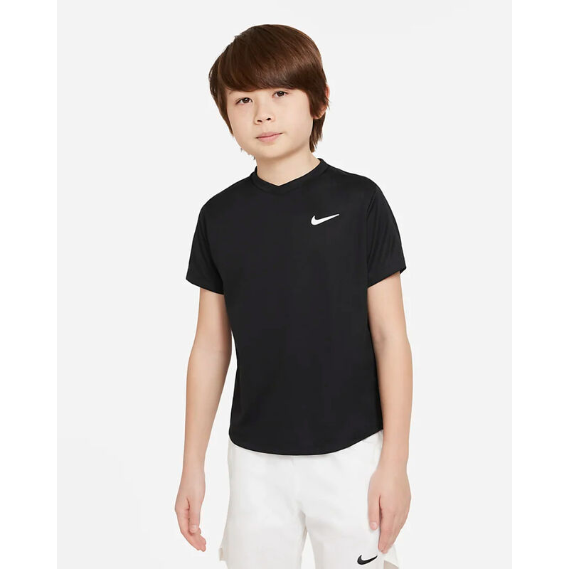 Nike Court Dri-Fit Victory Short Sleeve Tennis Top Boys image number 0