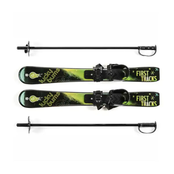 Lucky Bums Beginner Skis + Poles Toddler