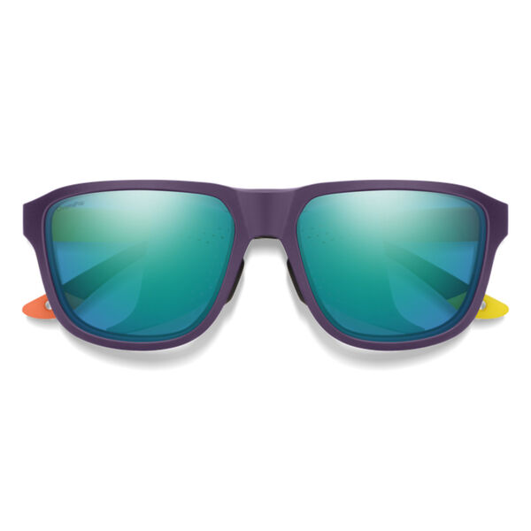 Smith Embark Sunglasses Matte Purple Cinder Hi Viz + ChromaPop Polarized Opal Mirror Lens