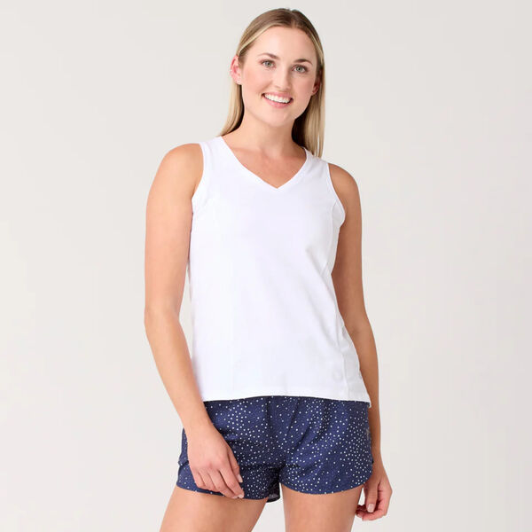 Krimson Klover Paige V-Neck Sleeveless Top Womens