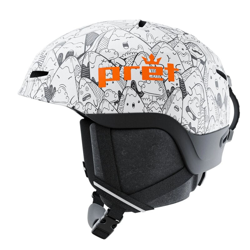 Pret Moxie MIPS Helmet Youth - White Doodle image number 2