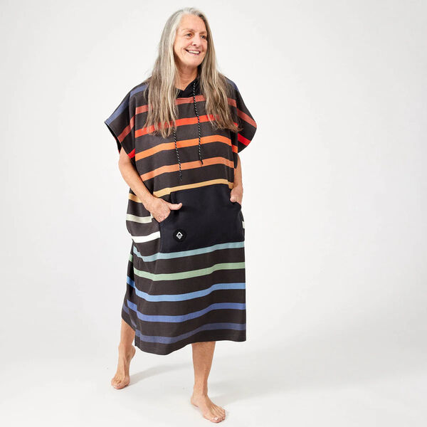 Nomadix Changing Poncho - Pinstripes Multi