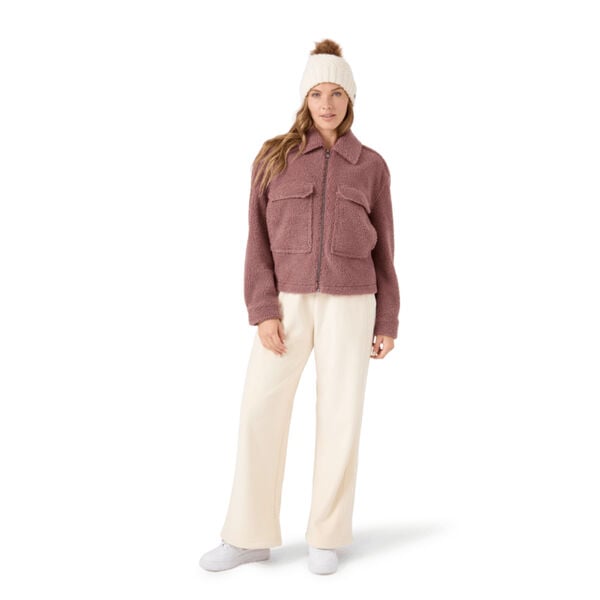 Roxy Amelia Cropped Boucle Jacket Womens