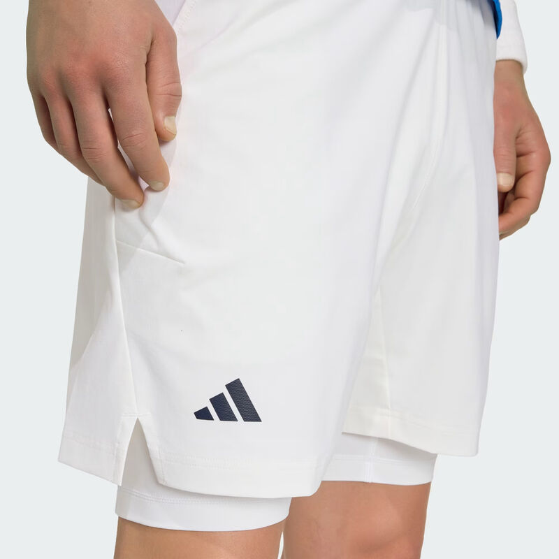 Adidas Tennis Climacool Shorts & Tights Set Mens - White image number 3