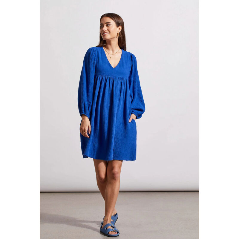 Tribal Puffy Sleeve Dress Womens image number 0