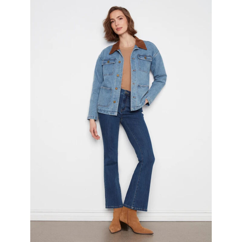 Charlie B Denim Barn Jacket Womens image number 3