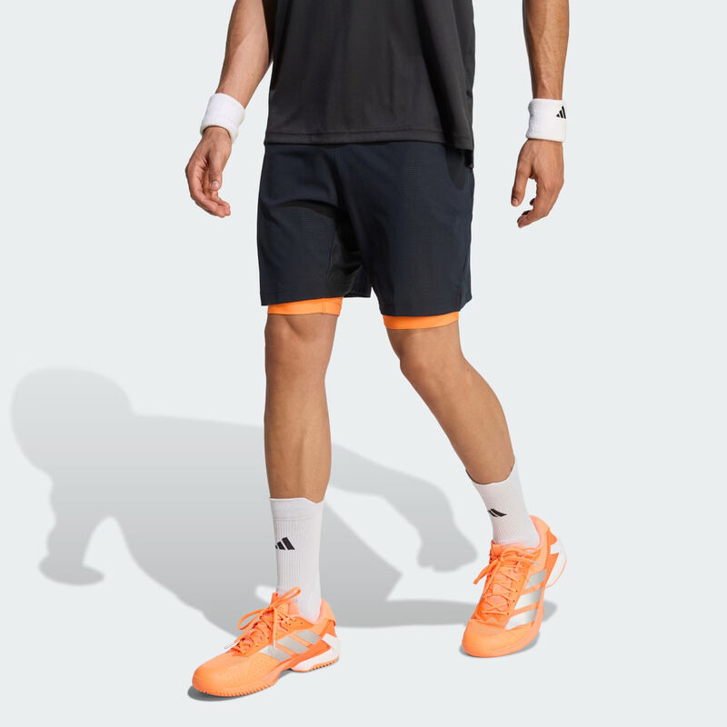 Adidas Tennis Climacool Shorts & Inner Shorts Set Mens - Black image number 1