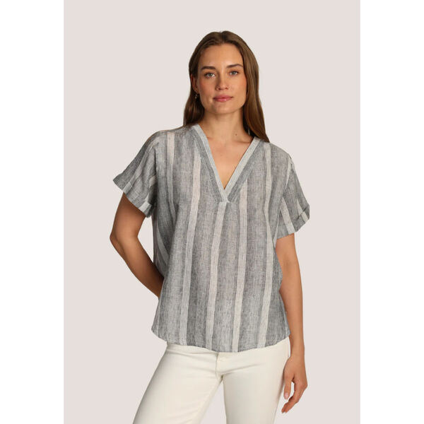 Dylan Linen Stripe Avery Top Womens
