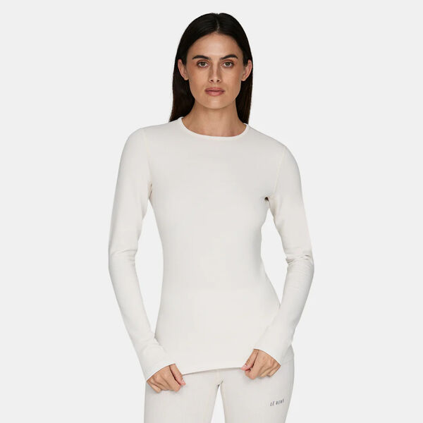 Le Bent Heavyweight Grid Fleece Crew Base Layer Womens