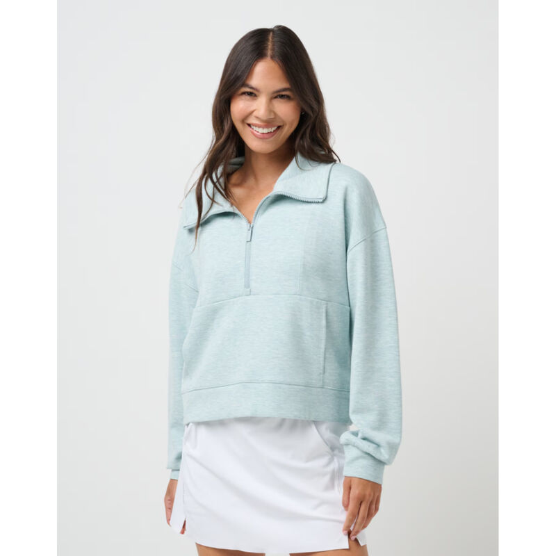 TravisMathew Skyloft Soft Half Zip Womens image number 0