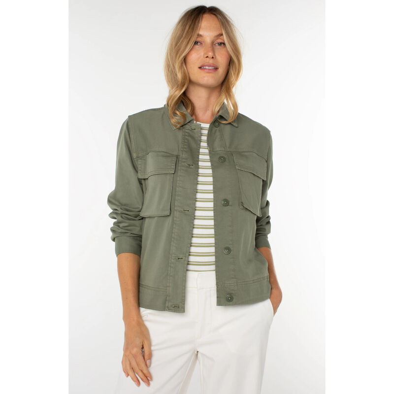 Liverpool Button Front Cargo Jacket Womens image number 0