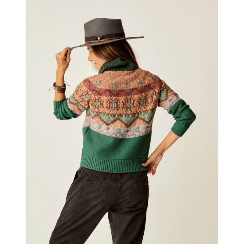 Carve Designs Neve Fairisle Turtleneck Womens image number 1