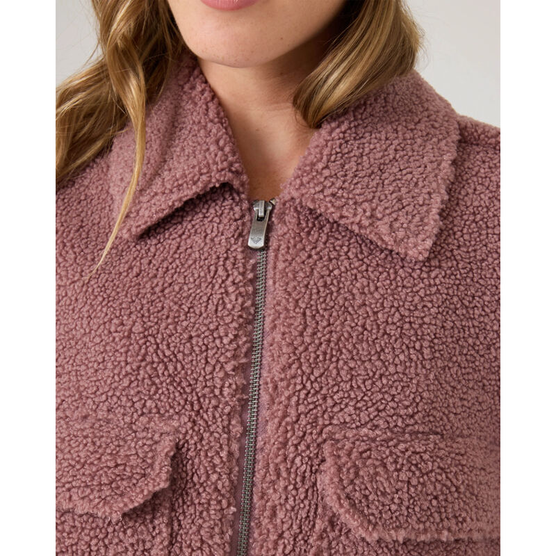 Roxy Amelia Cropped Boucle Jacket Womens image number 4