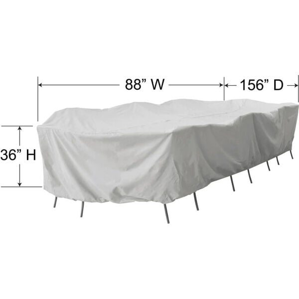 Treasure Garden X-Large Oval-Rectangle Table and Chairs Protective Cover