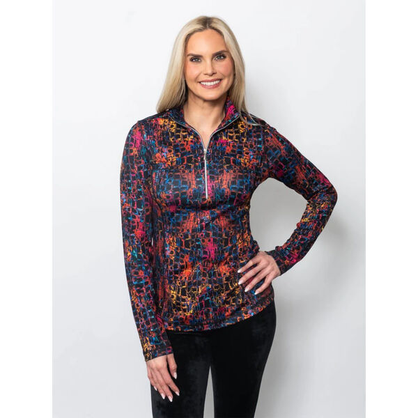 Sno Skins Microfiber Quarter Zip Top Womens