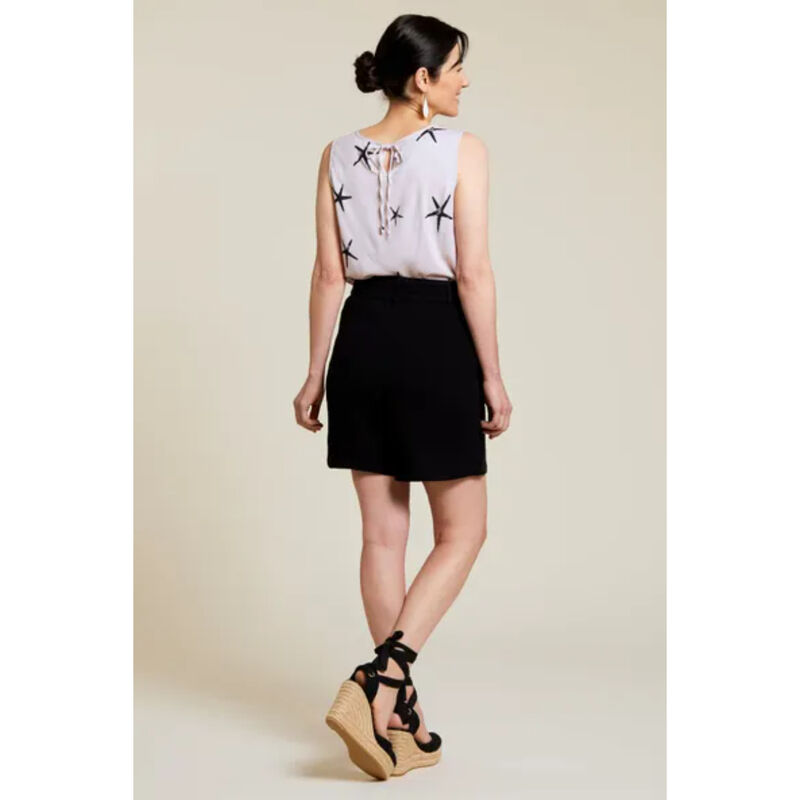 Tribal Crinkled Cotton Shorts Womans image number 2
