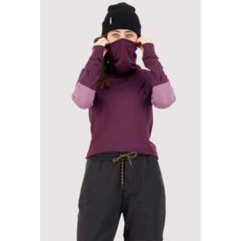 Mons Royale Cornice Rollover LS Womens image number 1