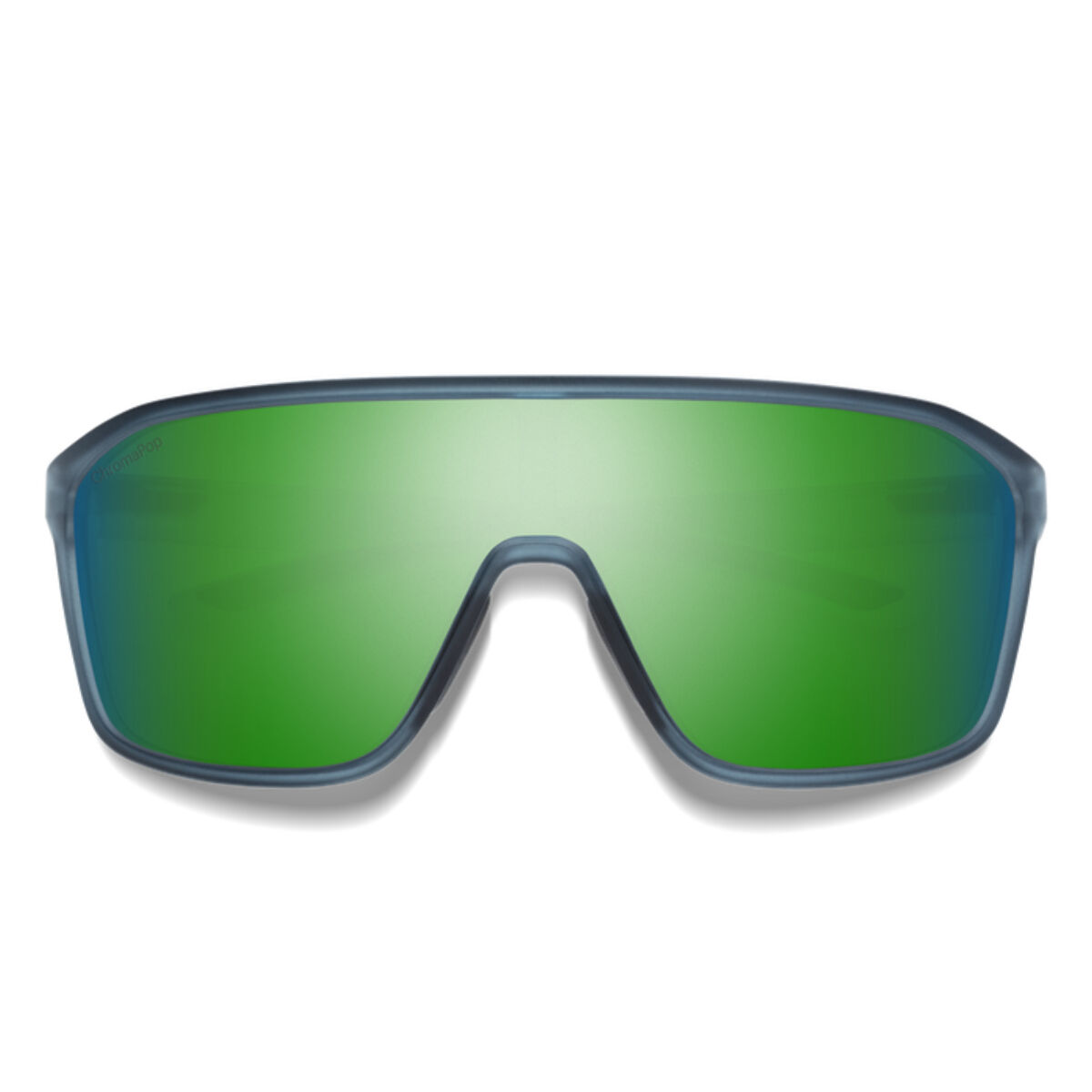 Smith Boomtown Matte Stone Crystal + ChromaPop Green Mirror Lens