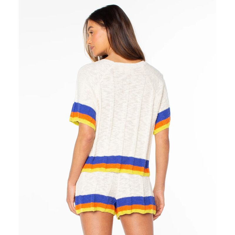 Roxy Cabana Club Tee Stripe Top Womens image number 2
