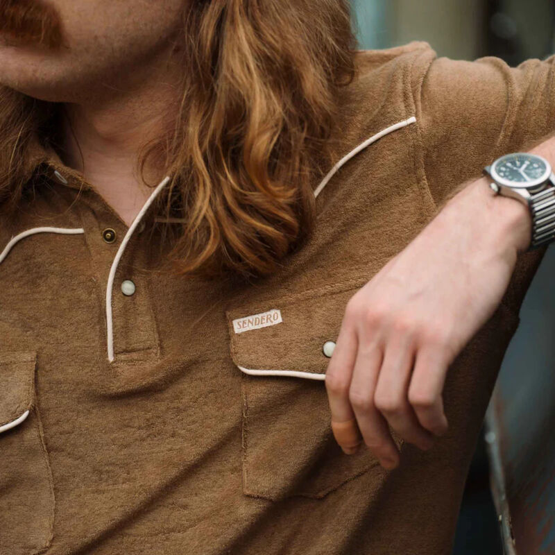 Sendero Cantina Terry Polo Mens image number 4