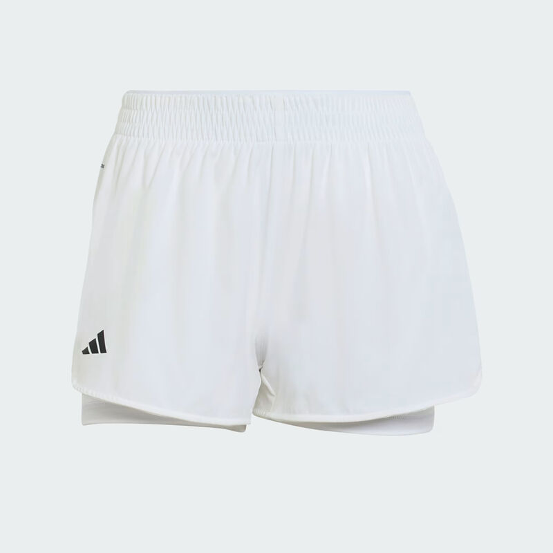 Adidas Tennis Climacool 2in1 Match Shorts Womens- White image number 0