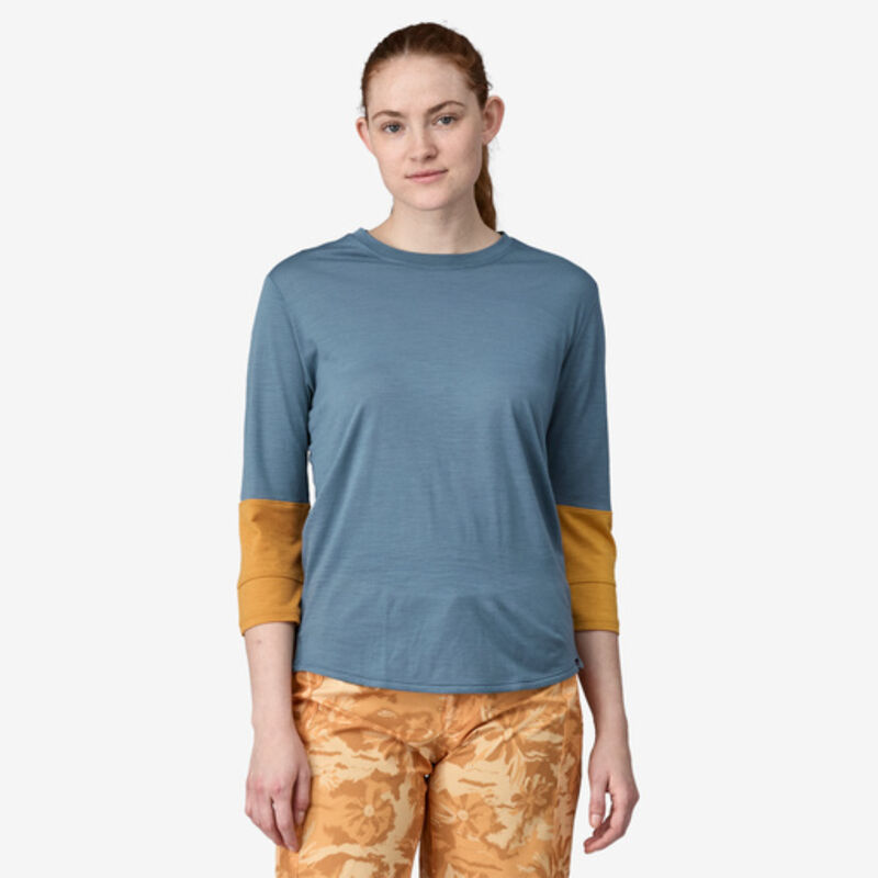 Patagonia Merino 3/4-Sleeved Bike Jersey Womens image number 1