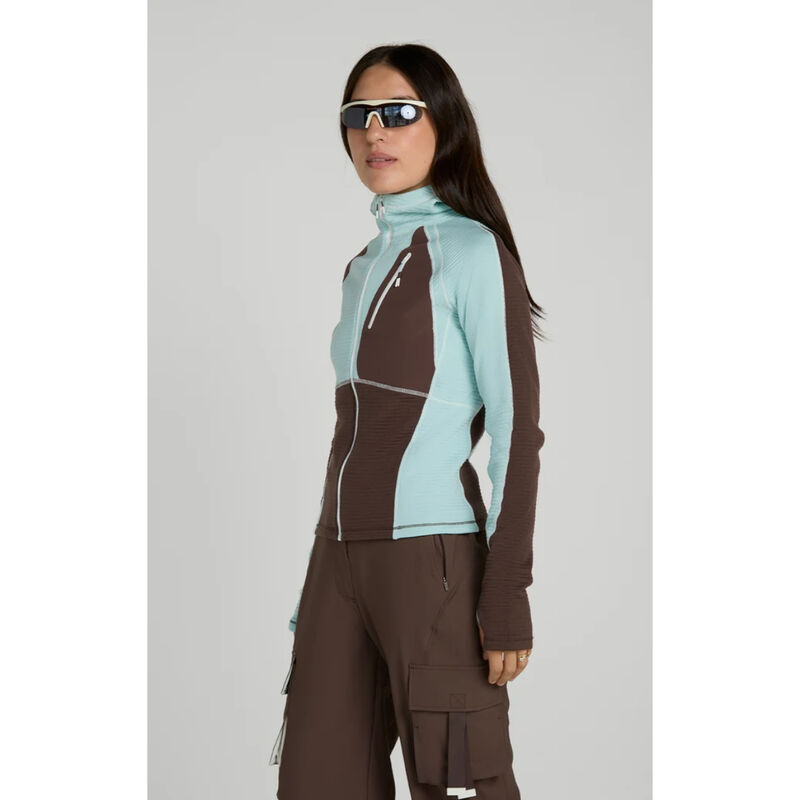 Seniq Joytrek Grid Fleece Full Zip Hoodie Womens image number 1