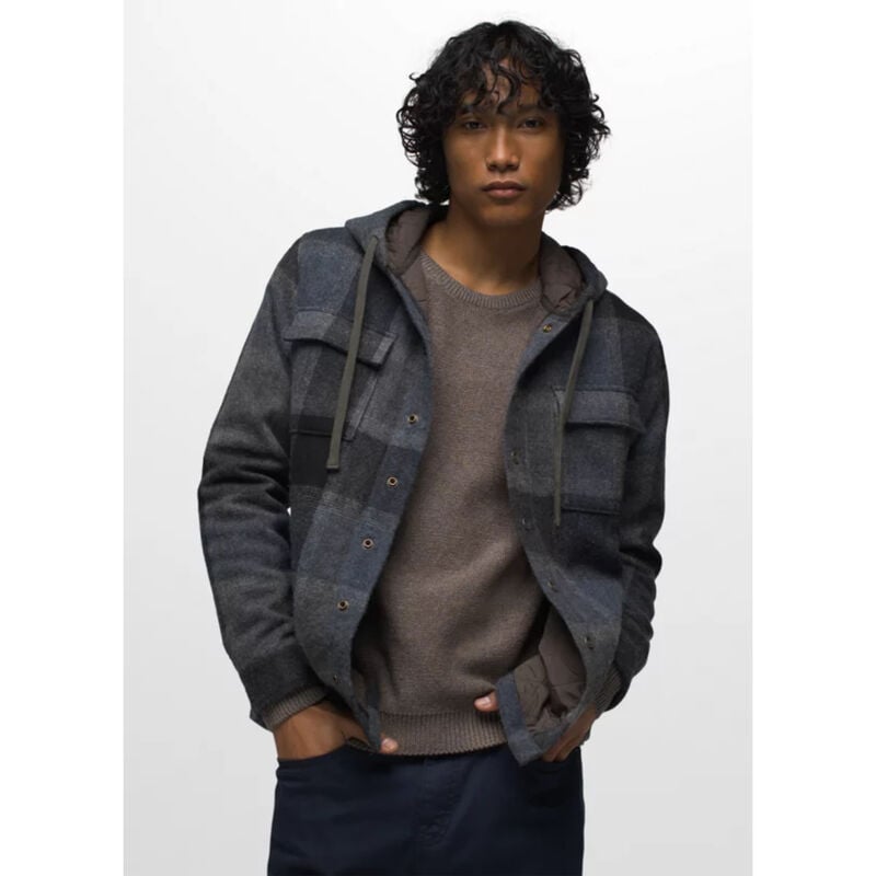 prAna Asgard Hooded Flannel Jacket Mens image number 1