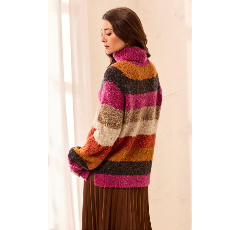 Tribal Soft Boucl&eacute; Long Sleeve Turtleneck Sweater Womens image number 2