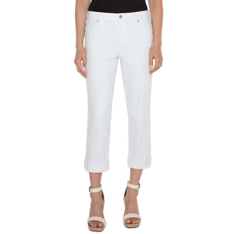 Liverpool Charlie Crop Wide Rolled Cuff Womens image number 0