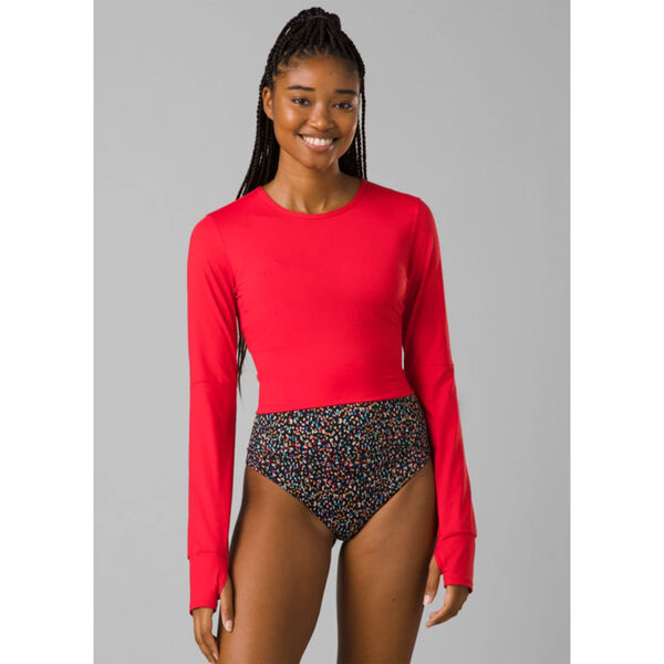 prAna Seleina Long Sleeve Fitted Swim Top Womens