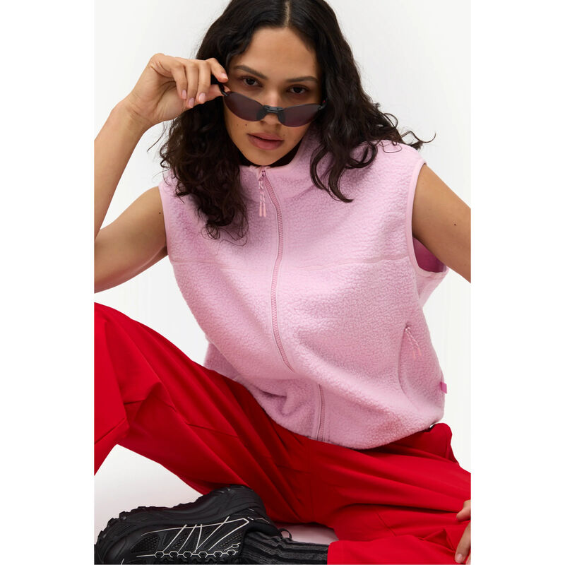 Halfdays Chapelle Fleece Vest Womens image number 3