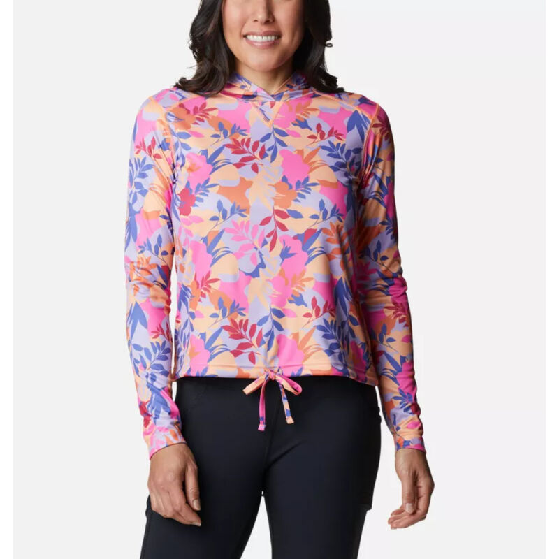 Columbia Summerdry Long Sleeve Print Hoodie Womens image number 0