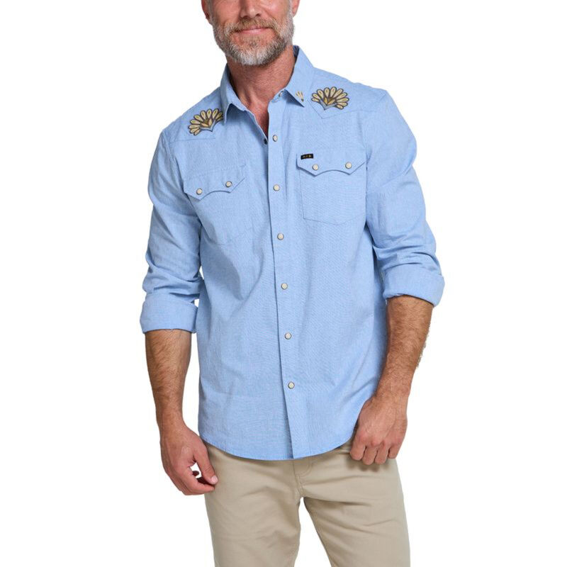 Howler Brothers Crosscut Deluxe Snapshirt Mens image number 1