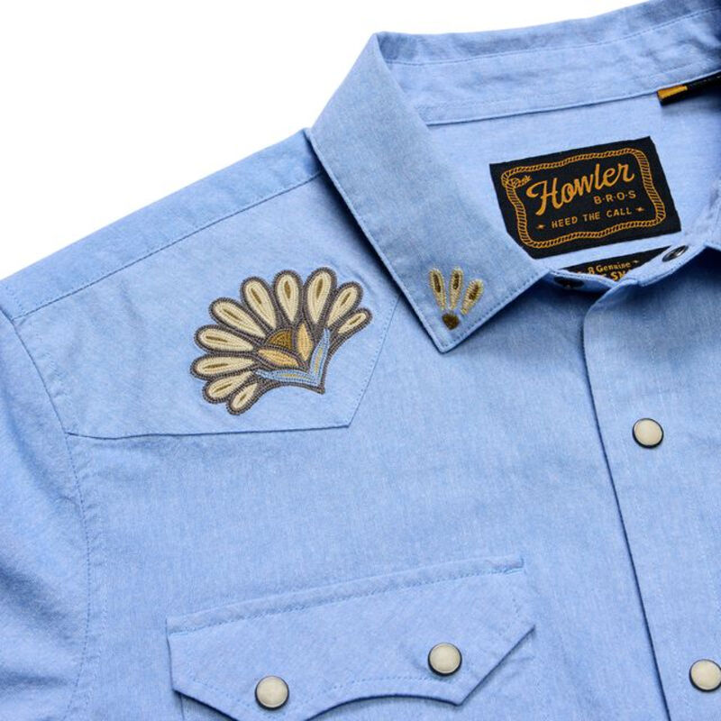 Howler Brothers Crosscut Deluxe Snapshirt Mens image number 3