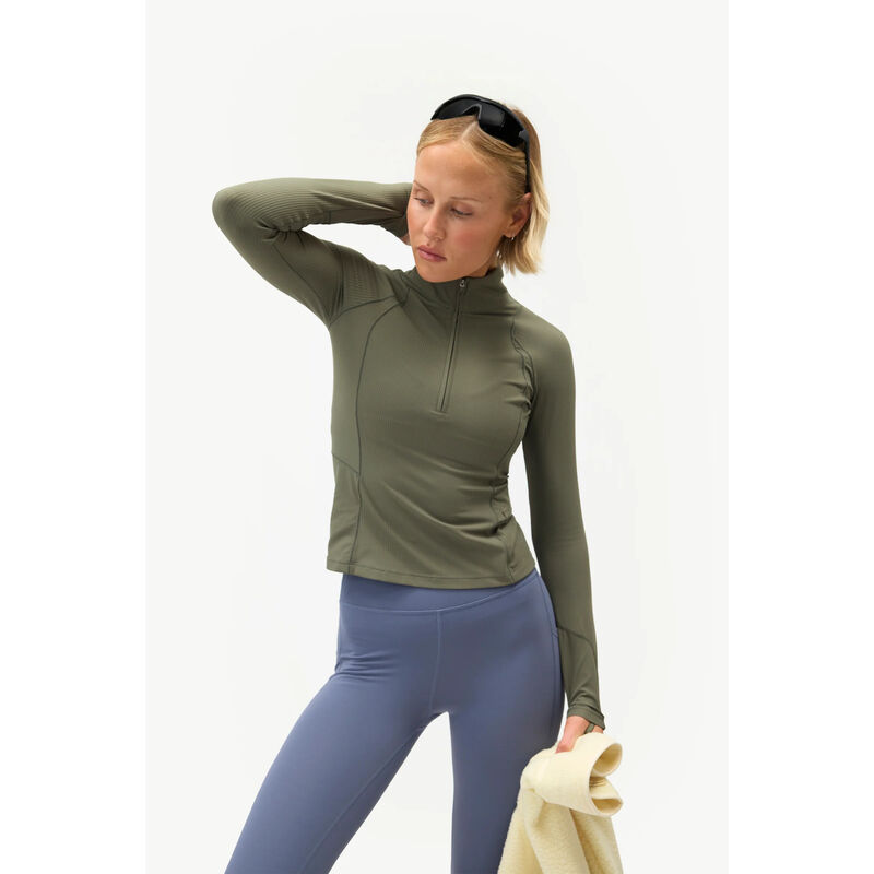 Halfdays Julie Quarter Zip Top Womens image number 0