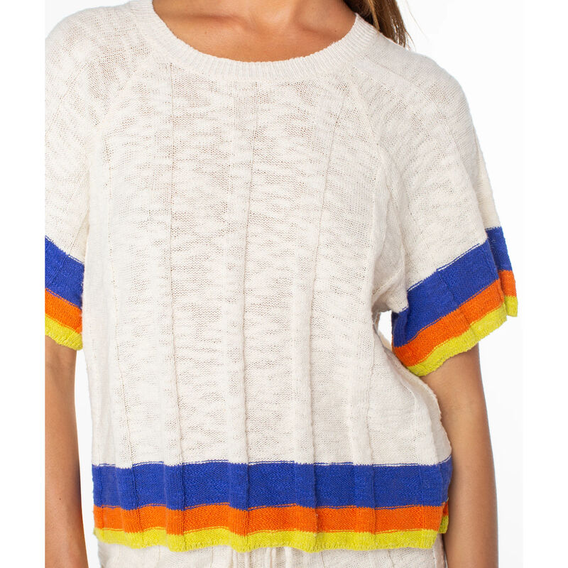 Roxy Cabana Club Tee Stripe Top Womens image number 3