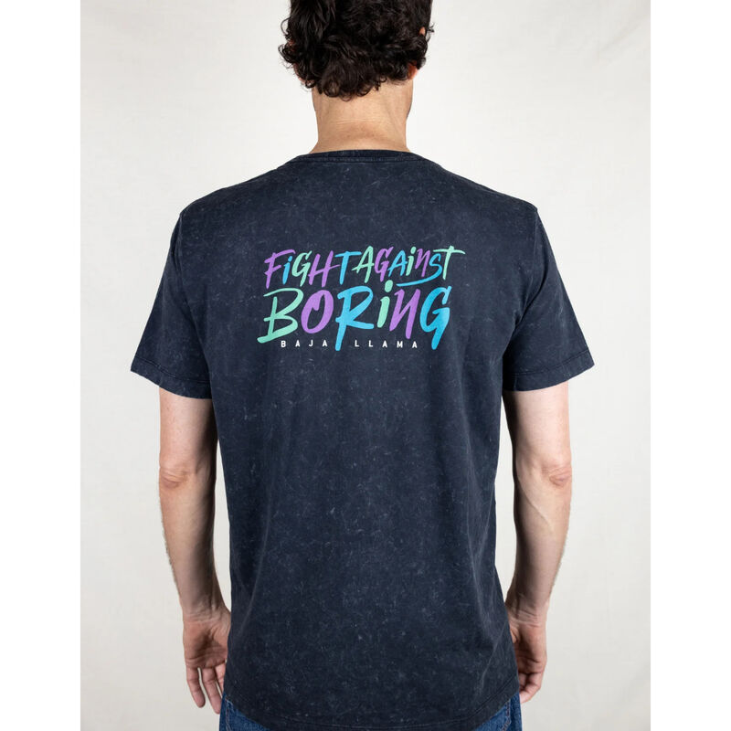 Baja Llama Fight Against Boring T-Shirt Mens image number 2