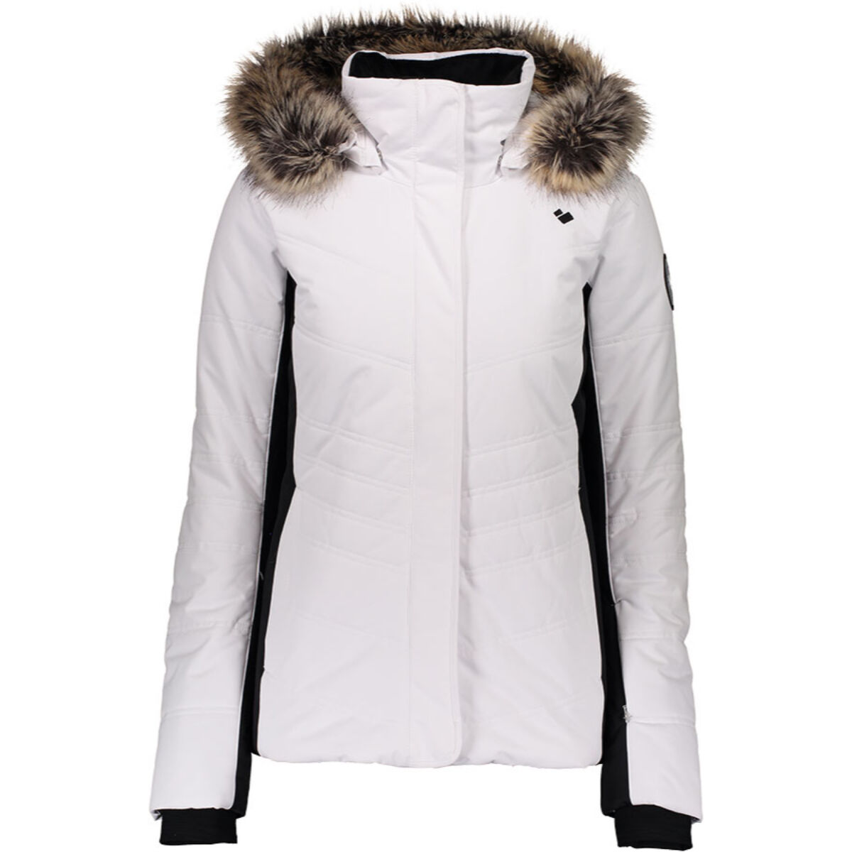 obermeyer white ski jacket
