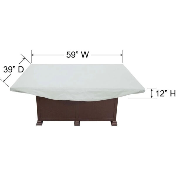 Treasure Garden X-Large Rectangle Fire Pit-Table-Ottoman Cover