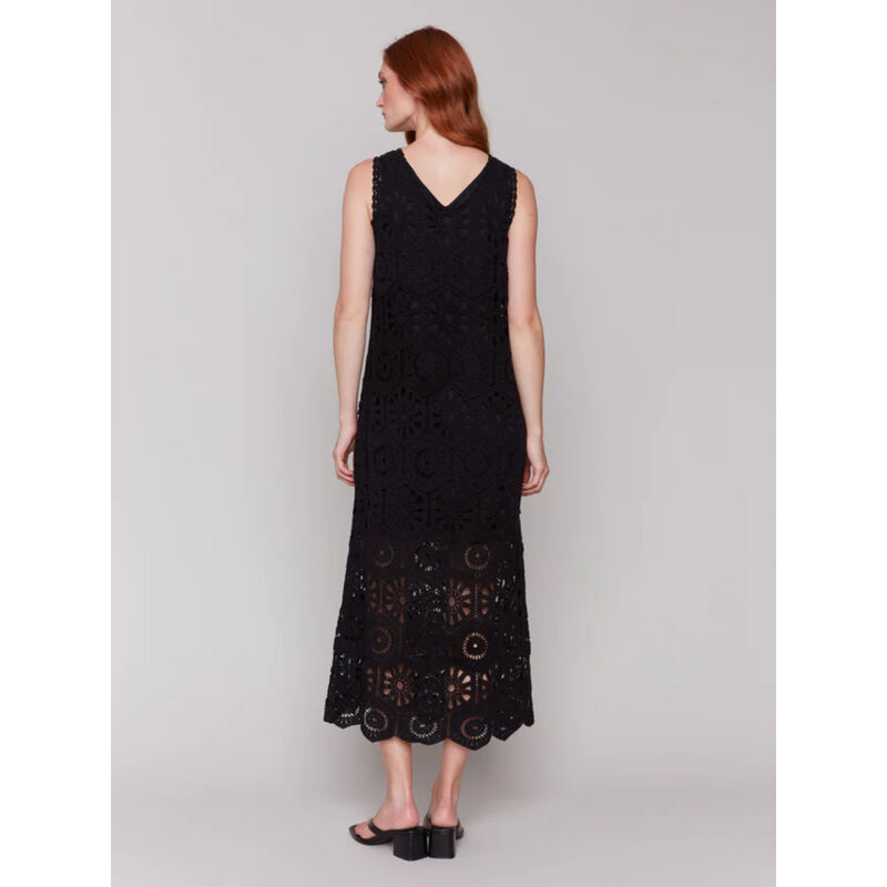 Charlie B Crochet Sleeveless Maxi Dress Womens image number 1