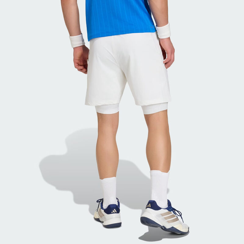 Adidas Tennis Climacool Shorts & Tights Set Mens - White image number 2