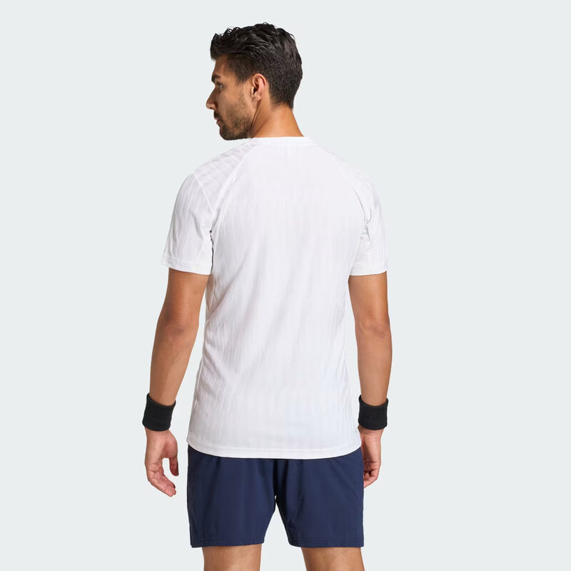 Adidas Tennis Climacool + Airchill Freelift T-Shirt Mens - White image number 2