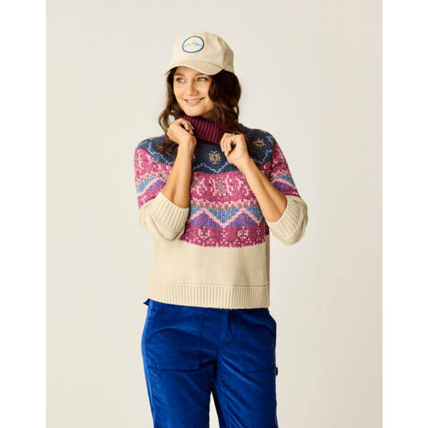Carve Designs Neve Fairisle Turtleneck Womens