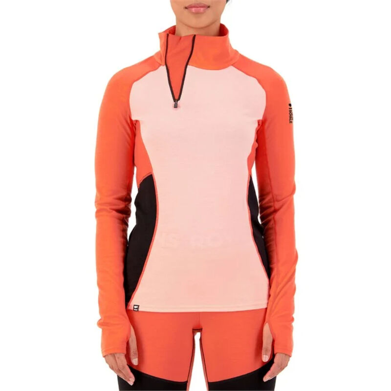Mons Royale Olympus Half Zip Base Layer Womens image number 0