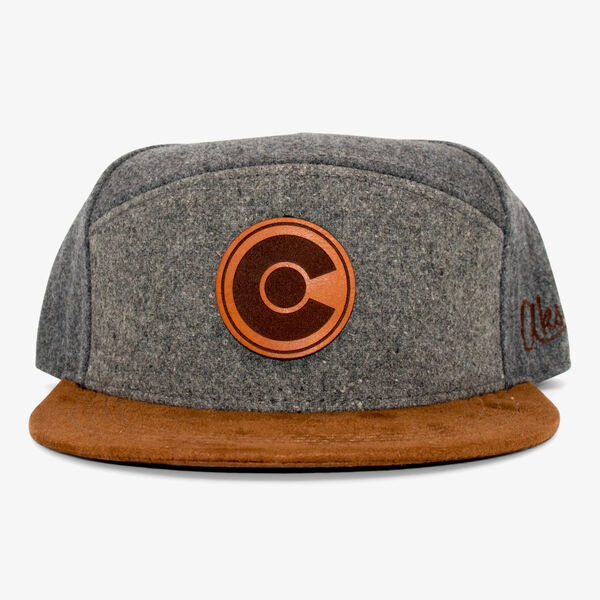 Aksels CO Leather C Camper Snapback Hat