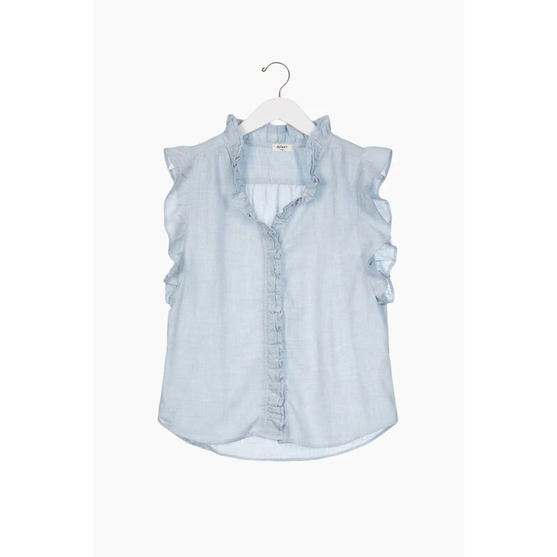 Dylan Cotton Milla Ruffle Shirt Womens image number 0