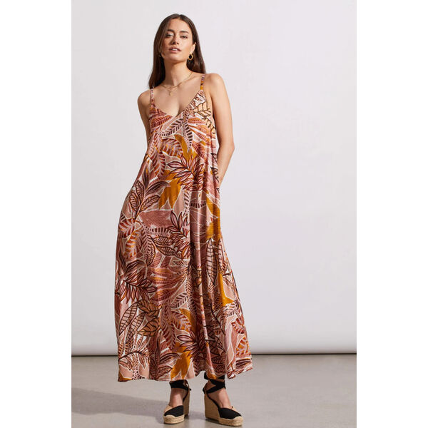 Tribal Printed Flowy Maxi Dress Womens